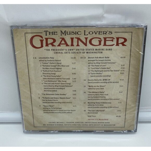 The Music Lover's Grainger New CD The President's Own United States Marine Band - Picture 2 of 2
